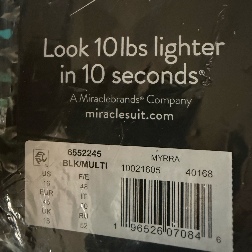 NWT Miraclesuit Myrra Tankini Top in Bijoux sz 16 - Picture 6 of 6
